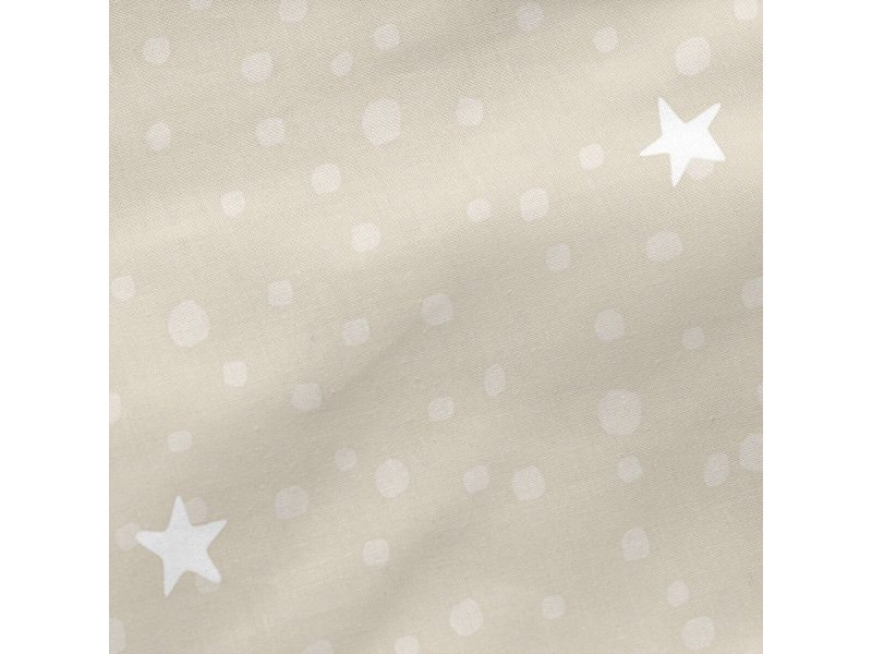 Спален Чувал без Пълнеж HappyFriday Basic Kids Little star Бежов 105 x 200 cm