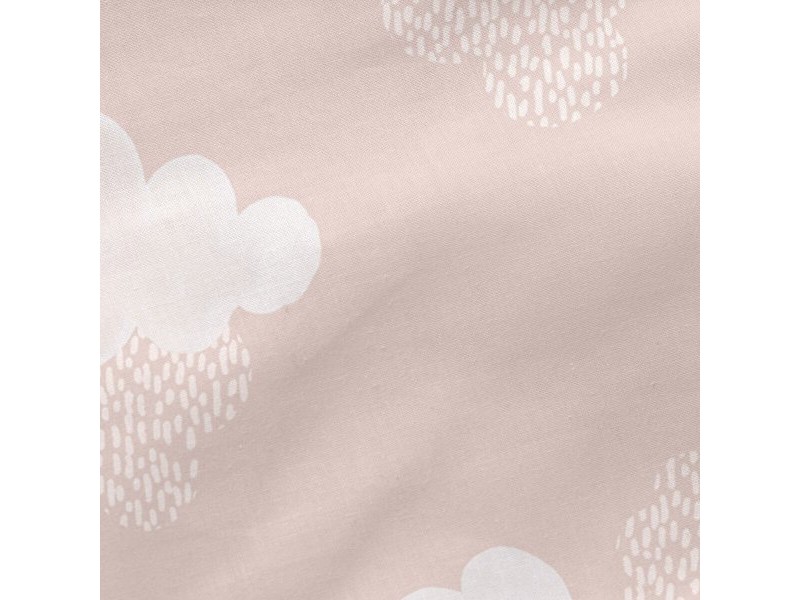 Спален Чувал без Пълнеж HappyFriday Basic Kids Clouds Розов 105 x 200 cm