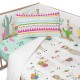 Протектор за ясла HappyFriday Moshi Moshi Cute llamas Многоцветен 210 x 40 cm