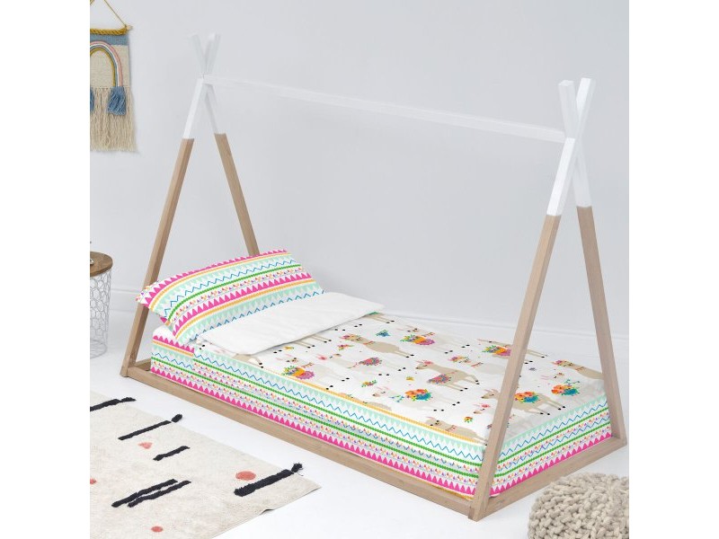 Спален Чувал без Пълнеж HappyFriday Moshi Moshi Cute Llamas Многоцветен 90 x 200 cm