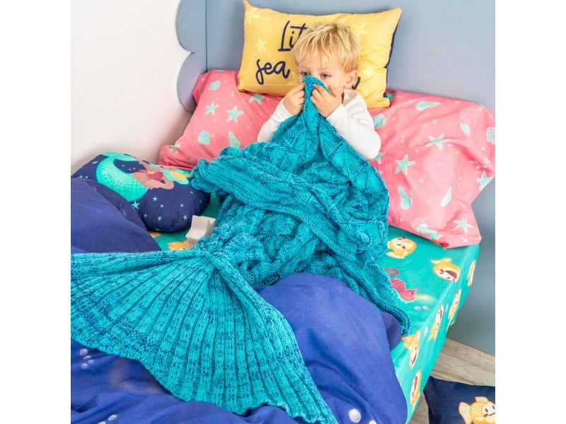 Комплект покривка за завивка HappyFriday Mr Fox Happy mermaid Многоцветен 105 легло 2 Части