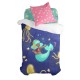 Комплект покривка за завивка HappyFriday Mr Fox Happy mermaid Многоцветен 80 легло 2 Части
