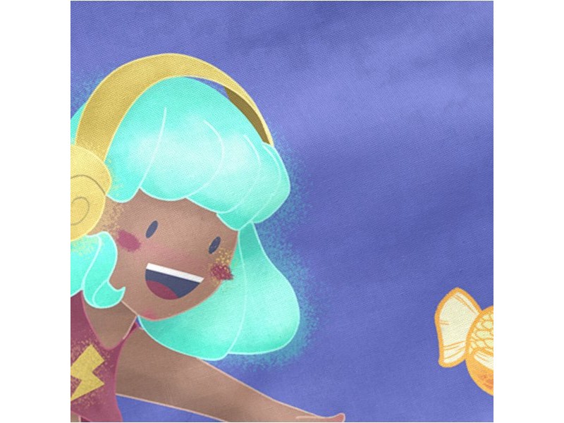 Протектор за ясла HappyFriday Mr Fox Happy mermaid Многоцветен 210 x 40 cm