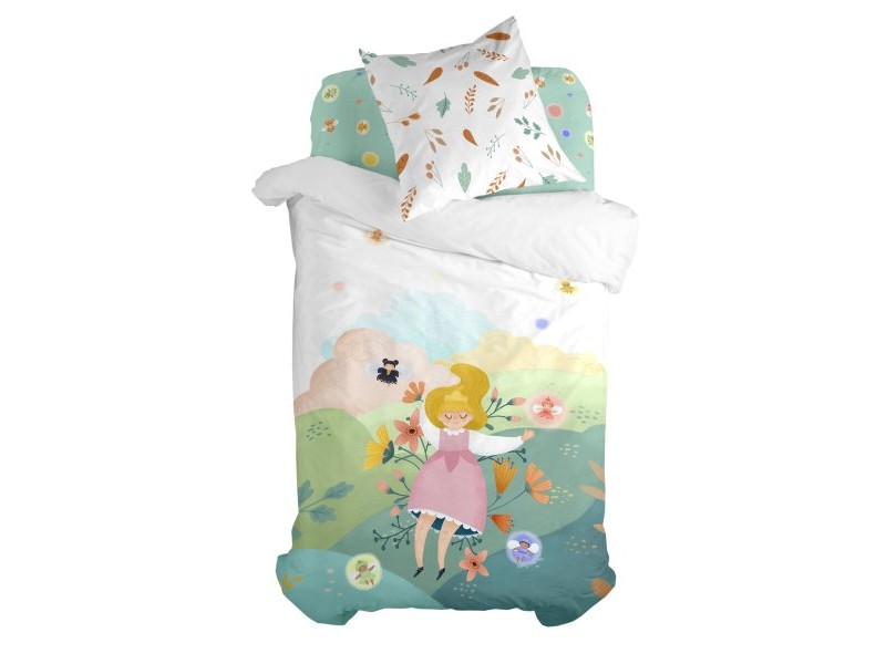 Комплект покривка за завивка HappyFriday Mr Fox Dreaming   Многоцветен 80 легло 2 Части