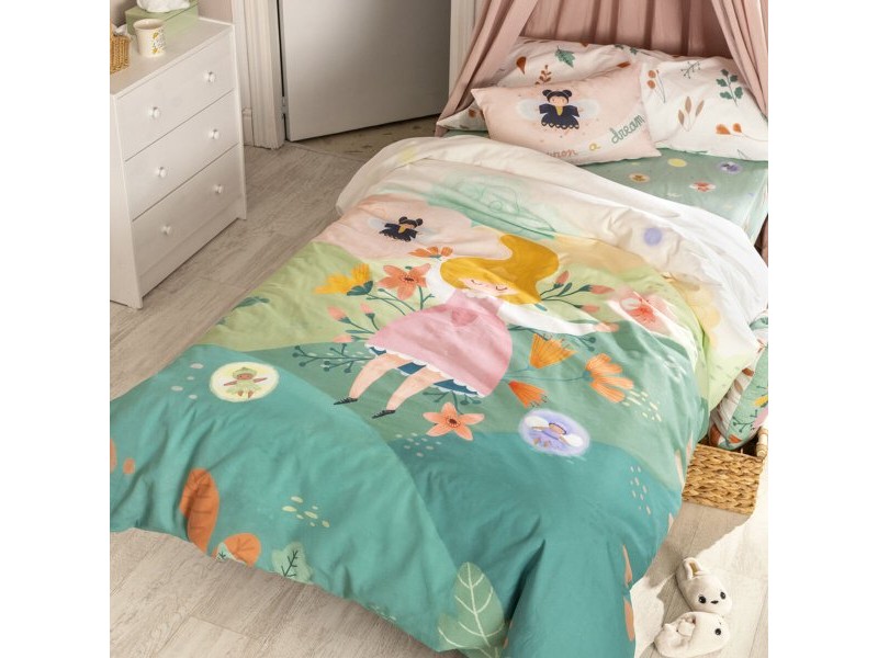 Комплект покривка за завивка HappyFriday Mr Fox Dreaming   Многоцветен 105 легло 2 Части