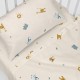 Комплект Чаршафи HappyFriday  HF Mini Animals Многоцветен Бебешко Креватче 2 Части