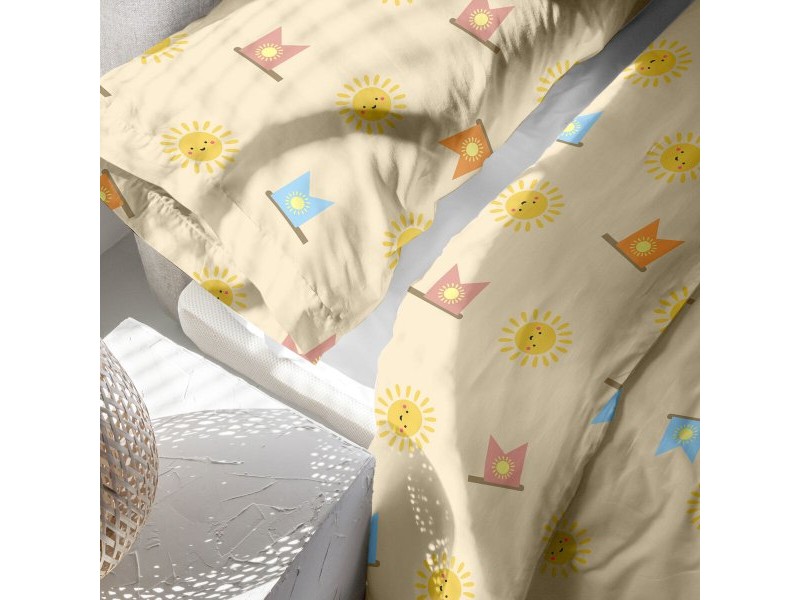 Комплект покривка за завивка HappyFriday Happynois Camping Многоцветен 80/90 легло 2 Части