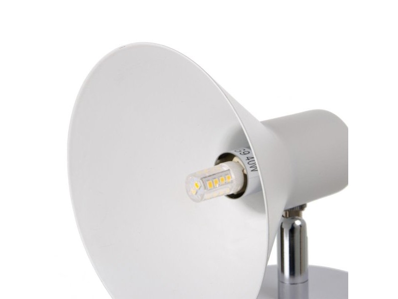 Аплик за стена Бял 40 W 220 V 13 x 15,5 x 14 cm