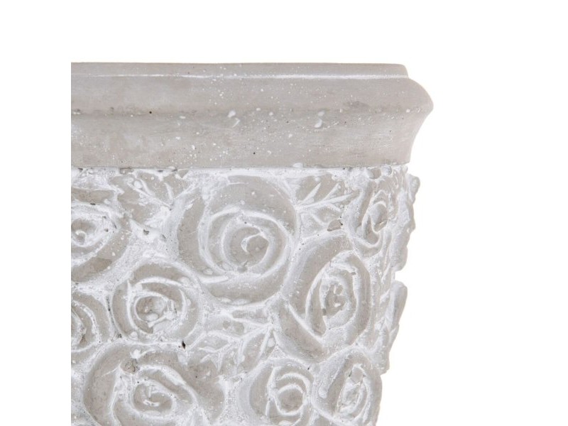 Саксия Сив Цимент 13 x 13 x 17,5 cm Саксия Сив Цимент 13 x 13 x 17,5 cm