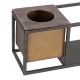 Лавица 40 x 12 x 13,5 cm Черен Златен Метал