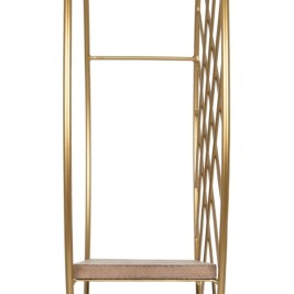 Рафтове 51 x 14 x 51 cm Естествен Златен Метал Дървен
