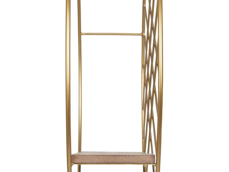 Рафтове 51 x 14 x 51 cm Естествен Златен Метал Дървен