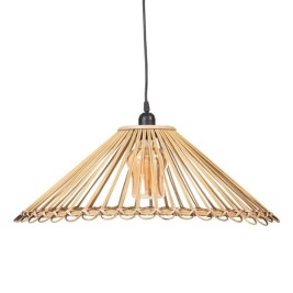 Полилей 57 x 57 x 20,5 cm Естествен Бамбук 220 V 240 V 60 W (2 броя)