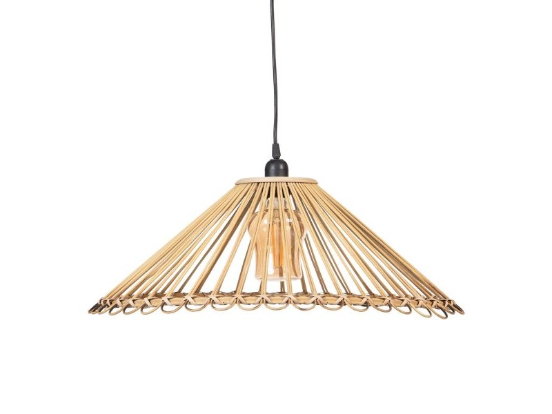 Полилей 57 x 57 x 20,5 cm Естествен Бамбук 220 V 240 V 60 W (2 броя)