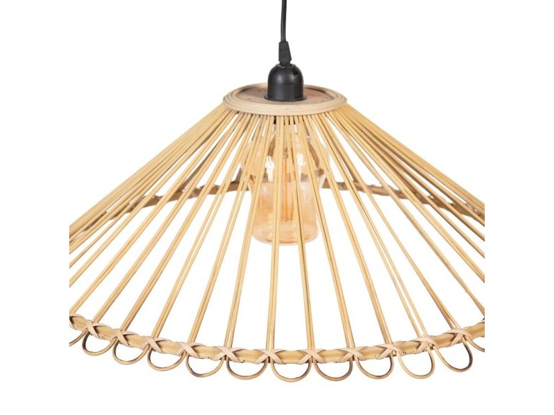 Полилей 57 x 57 x 20,5 cm Естествен Бамбук 220 V 240 V 60 W (2 броя)