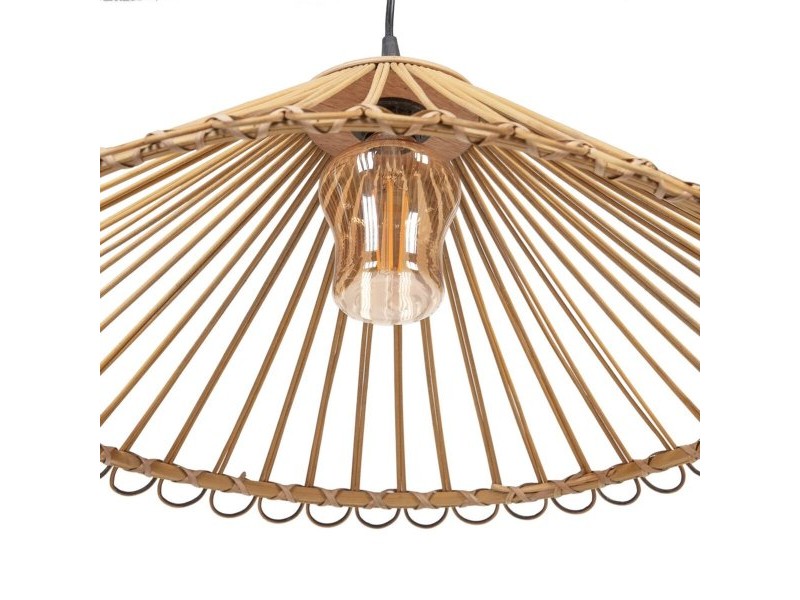Полилей 57 x 57 x 20,5 cm Естествен Бамбук 220 V 240 V 60 W (2 броя)