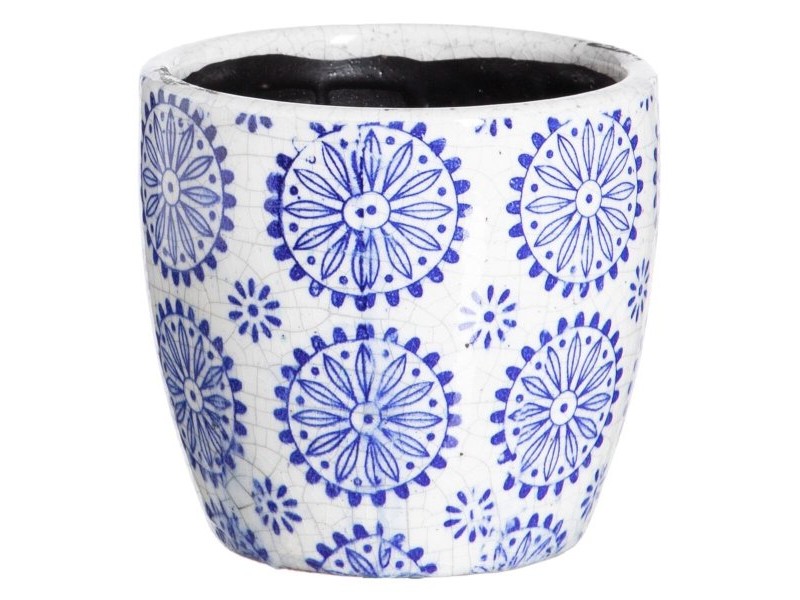 Комплект саксии Син теракота 19 x 19 x 17 cm Кръгъл (2 броя)