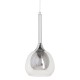 Полилей 16 x 16 x 50 cm Hierro/Cristal Кристал Сив Метал 220 V 240 V