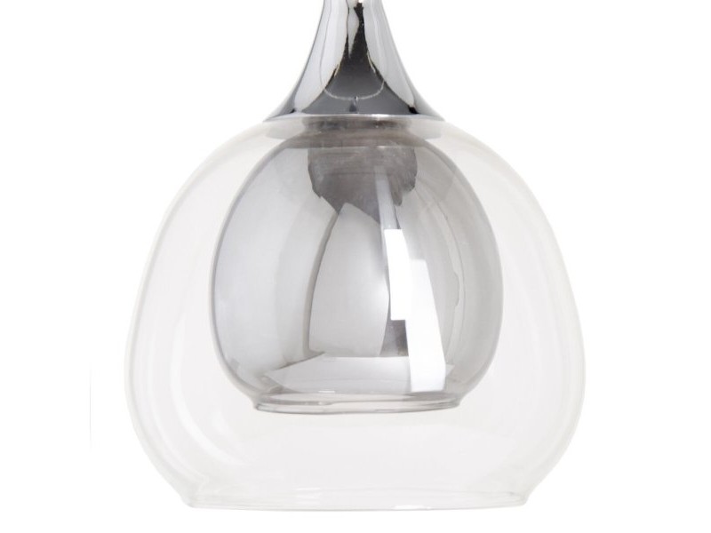 Полилей 16 x 16 x 50 cm Hierro/Cristal Кристал Сив Метал 220 V 240 V