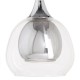 Полилей 16 x 16 x 50 cm Hierro/Cristal Кристал Сив Метал 220 V 240 V