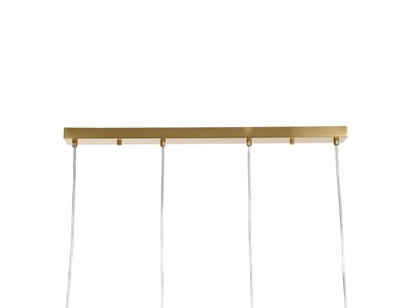 Полилей 91 x 11 x 45 cm Кристал Златен Метал Полилей 91 x 11 x 45 cm Кристал Златен Метал