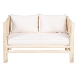 Двуместно канапе AKAR 131 x 80 x 77,5 cm Естествен тиково дърво