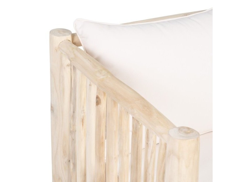 Двуместно канапе AKAR 131 x 80 x 77,5 cm Естествен тиково дърво