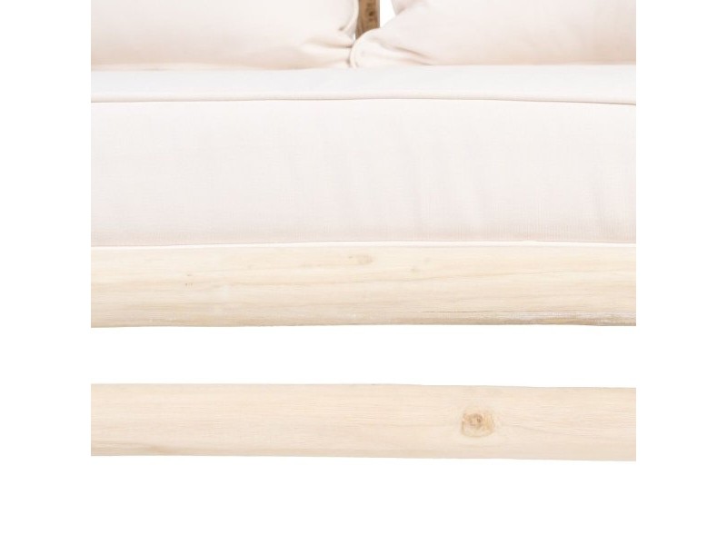 Двуместно канапе AKAR 131 x 80 x 77,5 cm Естествен тиково дърво