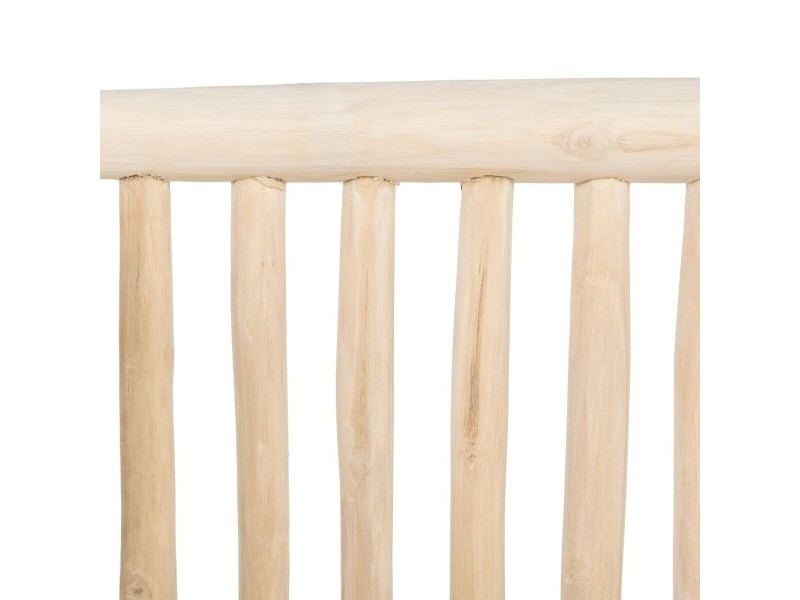 Двуместно канапе AKAR 131 x 80 x 77,5 cm Естествен тиково дърво