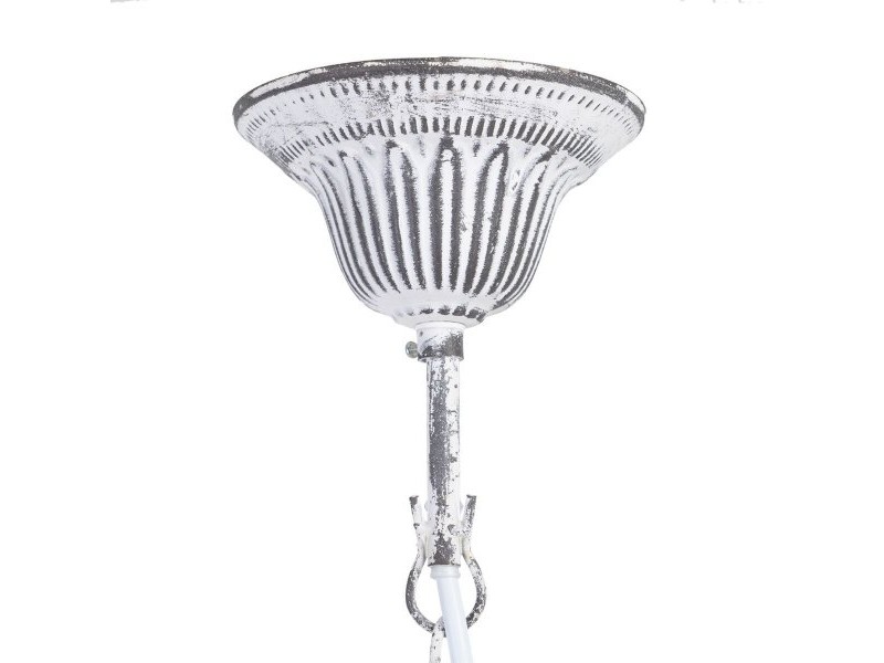 Полилей 58 x 58 x 104 cm Черен Метал Бял Vintage Ø 15 cm