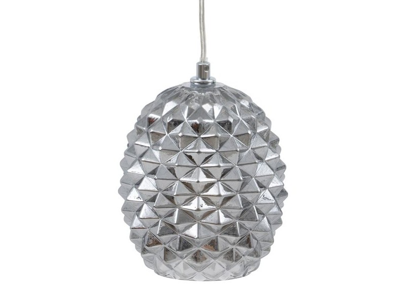 Полилей 15 x 15 x 17,5 cm Кристал Сребро Желязо Ø 15 cm