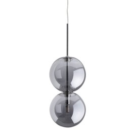 Полилей Сребрист Кристал Желязо 28 W 220-240 V Ø 15 cm 15 x 15 x 120 cm