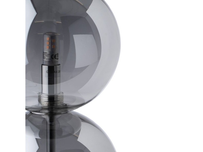 Настолна лампа Сребрист Кристал Желязо Hierro/Cristal 28 W 220 V 240 V 220 -240 V 15 x 15 x 48 cm