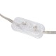 Настолна лампа Бял Златен Памук Метал Кристал Месинг Желязо 40 W 220 V 240 V 220-240 V 35 x 35 x 63 cm