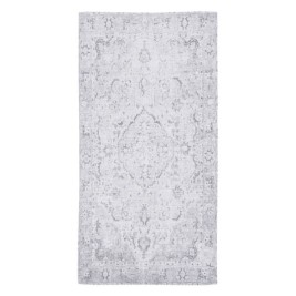 Килим 80 x 150 cm Сив полиестер Памук