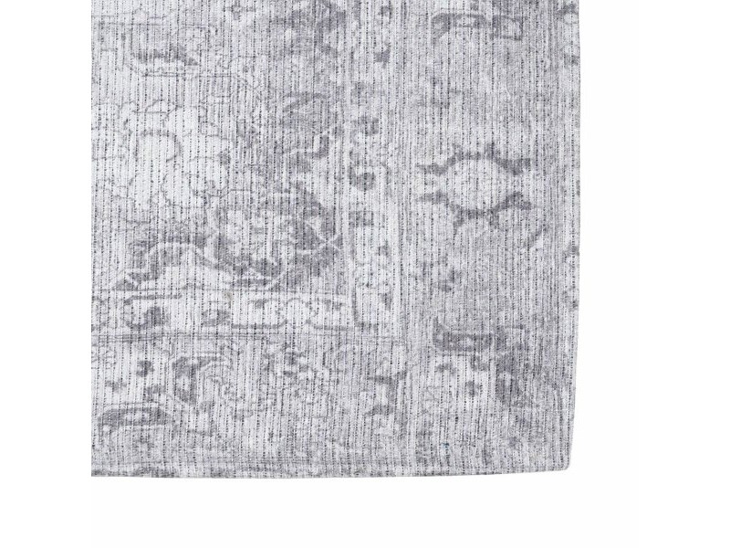 Килим 80 x 150 cm Сив полиестер Памук Килим 80 x 150 cm Сив полиестер Памук