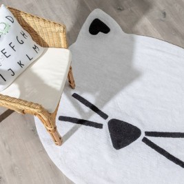 Килимче за Игра 100% памук Котка 150 cm 150 x 150 x 1 cm