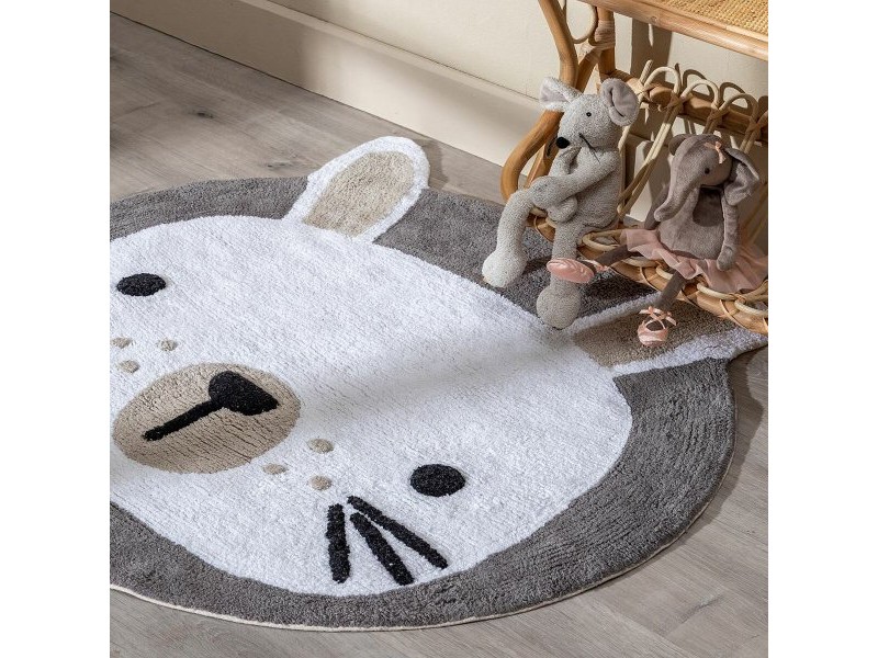Килимче за Игра 100% памук Заек 100 cm 100 x 100 x 1 cm