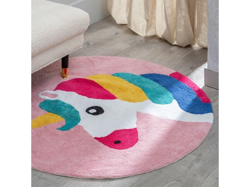 Килимче за Игра 100% памук Еднорог 100 cm 100 x 100 x 1 cm