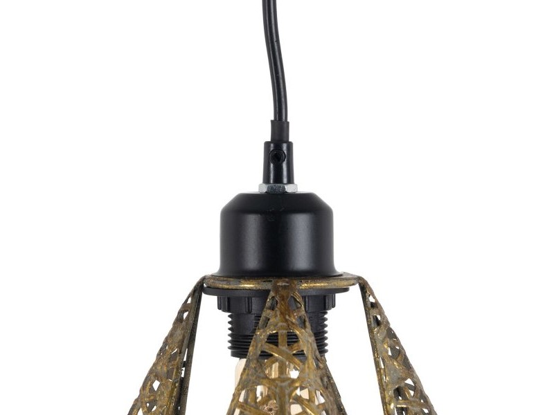 Полилей Златен Сребрист Желязо 220-240 V 24 x 24 x 31,5 cm