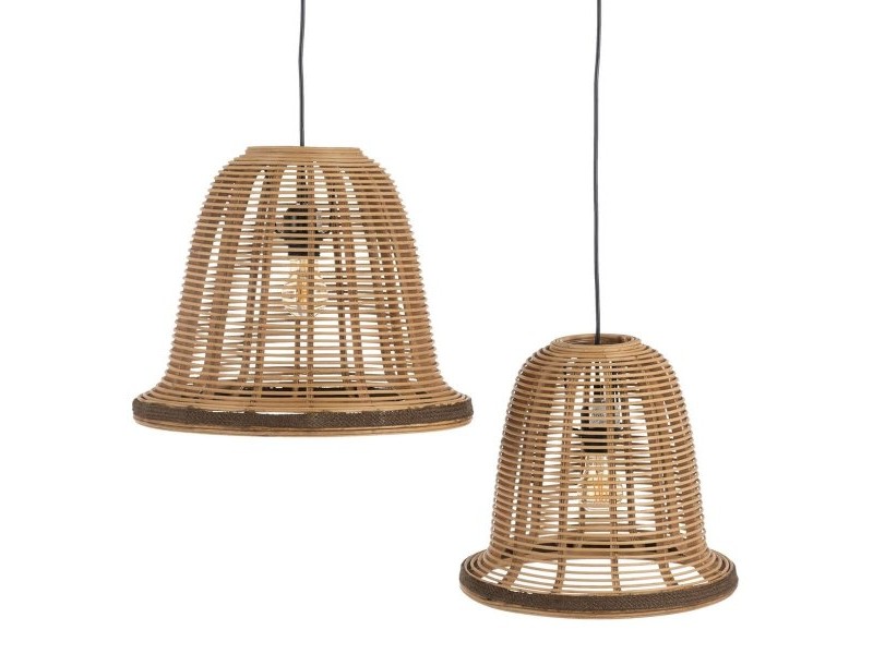 Полилей Естествен Бамбук 220-240 V 41 x 41 x 33 cm (2 броя)