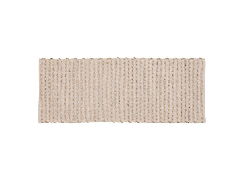 Килим Бял Естествен 70 % памук 30 % Юта 170 x 70 cm