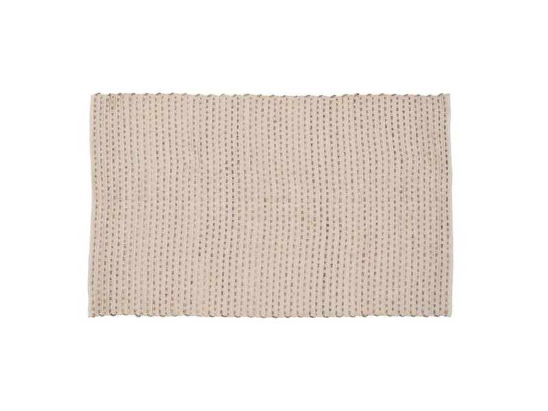 Килим Бял Естествен 70 % памук 30 % Юта 160 x 230 cm