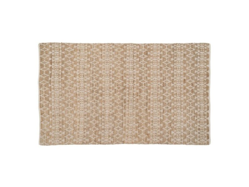 Килим Бял Естествен 60 % памук Юта 200 x 290 cm