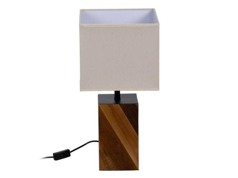Настолна лампа Кафяв Сметана 60 W 220-240 V 25 x 25 x 51 cm