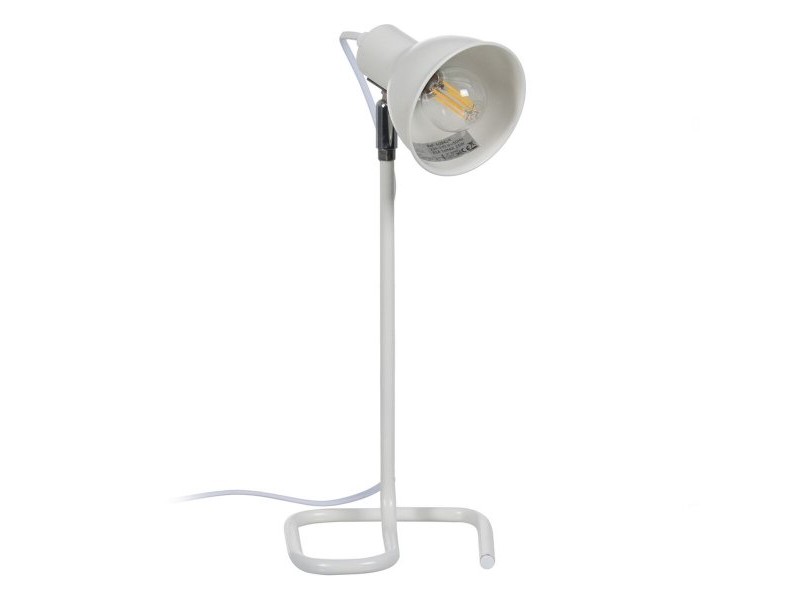 Настолна лампа Бял Желязо 25 W 220-240 V 15 x 14,5 x 36,5 cm