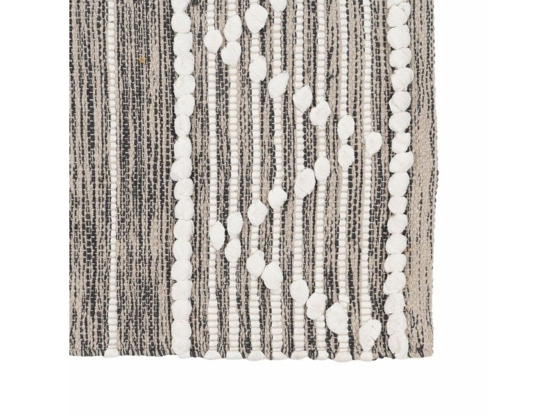 Килим Бял Сив 60 % памук 40 % полиестер 80 x 150 cm