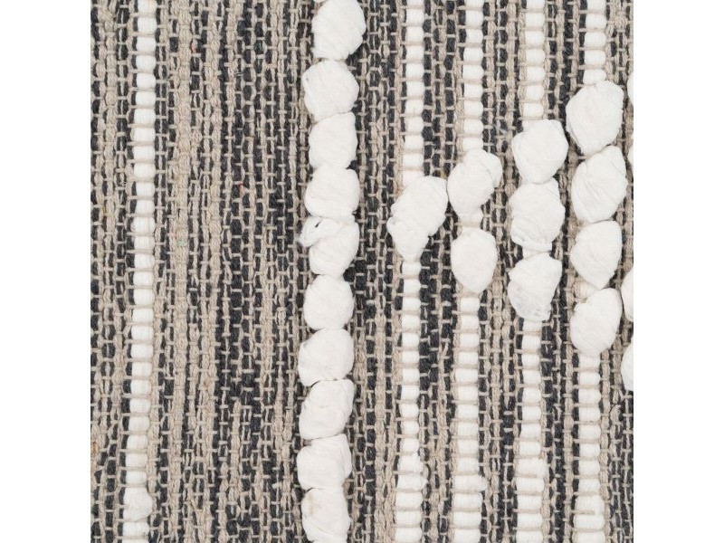 Килим Бял Сив 60 % памук 40 % полиестер 80 x 150 cm