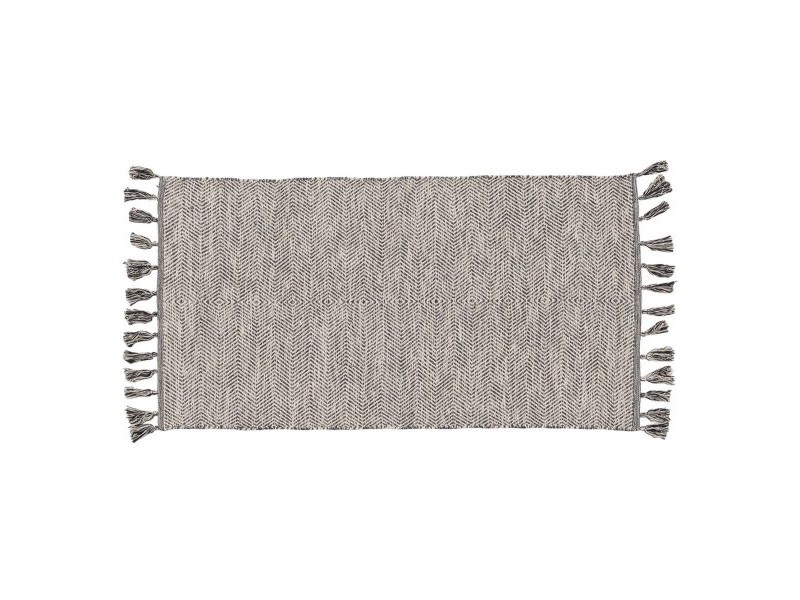 Килим Сив 70 % памук 30 % полиестер 80 x 150 cm