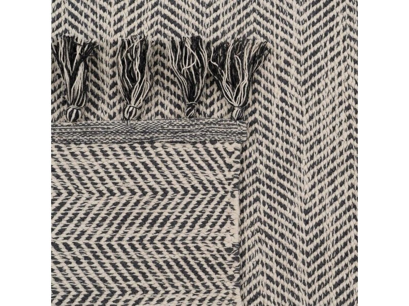Килим Сив 70 % памук 30 % полиестер 80 x 150 cm